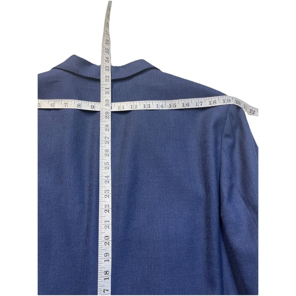NEW Bonobos Jetsetter Sz 46L Slim Fit Italian Marzotto Wool Blazer Navy Blue - Picture 15 of 15